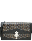 Goyard Black Goyardine Duchesse Marie Caroline Bag