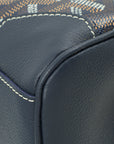 Goyard Navy Blue Goyardine Saigon Souple Mini Bag