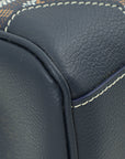 Goyard Navy Blue Goyardine Saigon Souple Mini Bag