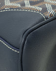Goyard Navy Blue Goyardine Saigon Souple Mini Bag