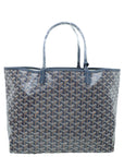 Goyard Navy Blue Goyardine Saint Louis PM Bag