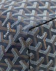 Goyard Navy Blue Goyardine Saint Louis PM Bag