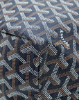 Goyard Navy Blue Goyardine Saint Louis PM Bag