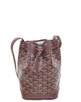 Goyard Burgundy Goyardine Petit Flot Bucket Bag