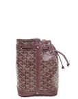 Goyard Burgundy Goyardine Petit Flot Bucket Bag