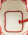Goyard Red Goyardine Petit Flot Bucket Bag