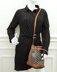 Goyard Bicolor Goyardine Petit Flot PM Bucket Bag
