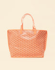 Goyardine Coral Ltd. Ed. Reversible Embroidered Seahorse Anjou PM Bag