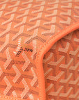 Goyardine Coral Ltd. Ed. Reversible Embroidered Seahorse Anjou PM Bag