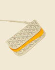 Goyardine Sand Ltd. Ed. Reversible Embroidered Seahorse Anjou PM Bag