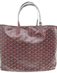 Goyard Burgundy Goyardine Saint Louis PM Bag