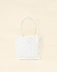 Goyard White Goyardine Mini Anjou Reversible Bag