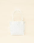 Goyard White Goyardine Mini Anjou Reversible Bag