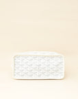 Goyard White Goyardine Mini Anjou Reversible Bag