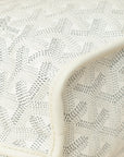 Goyard White Goyardine Mini Anjou Reversible Bag