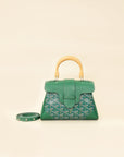 Goyard Green Goyardine Saigon Souple Mini Bag