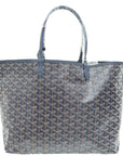 Goyard Navy Blue Goyardine Saint Louis PM Bag
