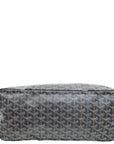 Goyard Navy Blue Goyardine Saint Louis PM Bag