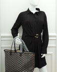 Goyard Black Goyardine Saint Louis PM Bag