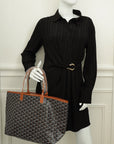 Goyard Bicolor Goyardine Saint Louis PM Bag