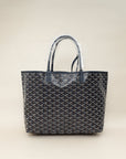Goyard Navy Blue Goyardine Saint Louis PM Bag