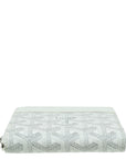 Goyard White Goyardine Matignon PM Zippy Wallet