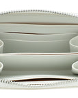 Goyard White Goyardine Matignon PM Zippy Wallet