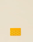 Goyard Yellow Goyardine Saint Sulpice Card Holder