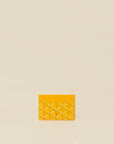 Goyard Yellow Goyardine Saint Sulpice Card Holder