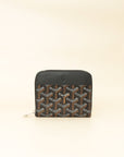 Goyard Black Goyardine Matignon PM Wallet