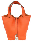 Hermes Orange Picotin Lock 18 Bag