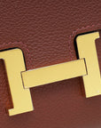Hermes Rouge H Constance To Go Evercolor Wallet