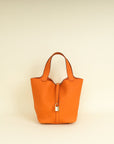 Hermes Orange Picotin Lock 22 Bag