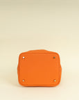 Hermes Orange Picotin Lock 22 Bag