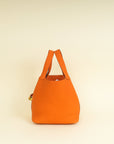 Hermes Orange Picotin Lock 22 Bag