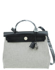 Hermes Tricolor Herbag PM Toile Quadrille Viking 31 Bag