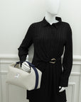 Hermes Gris Perls Bride-A Brac Cabriole Herringbone Large Case Pouch