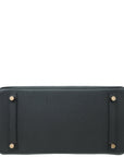 Hermes Noir Touch Niloticus Crocodile Birkin 30 Bag