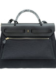 Hermes Noir Herbag Zip 31 PM Bag