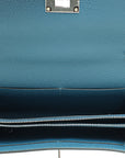 Hermes Bleu Thalassa Kelly To Go Wallet