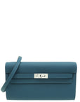Hermes Bleu Thalassa Kelly To Go Wallet