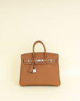 Hermes Gold Birkin 25 Bag