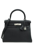 Hermes Noir Retourne Kelly 28 Bag