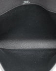 Hermes Noir Kelly Depeches 25 Pouch