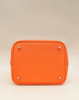 Hermes Orange Minium Picotin Lock 22 Bag
