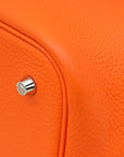 Hermes Orange Minium Picotin Lock 22 Bag