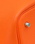 Hermes Orange Minium Picotin Lock 22 Bag