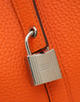 Hermes Orange Minium Picotin Lock 22 Bag