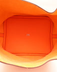 Hermes Orange Minium Picotin Lock 22 Bag