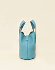 Hermes Blue Jean Stitch In-The-Loop 18 Bag
